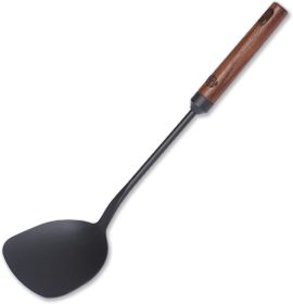 WANGYUANJI Spatula Chinese Iron Spatula Traditional Wok Spatula with Wooden Handle for Asian Wok Iron Turner, Ban Sale on Amazon