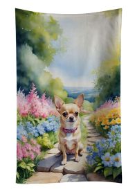 Chihuahua Spring Path Kitchen Towel Dish Cloths Guest Hand Towel Decorative Bathroom Towel for Face,Tea, Dishcloth, Kitchen and Bath