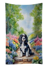 Cocker Spaniel Spring Path Kitchen Towel Dish Cloths Guest Hand Towel Decorative Bathroom Towel for Face,Tea, Dishcloth, Kitchen and Bath