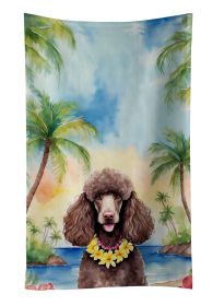 Chocolate Poodle Luau Kitchen Towel Dish Cloths Guest Hand Towel Decorative Bathroom Towel for Face,Tea, Dishcloth, Kitchen and Bath