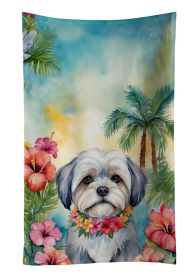 Lhasa Apso Luau Kitchen Towel Dish Cloths Guest Hand Towel Decorative Bathroom Towel for Face,Tea, Dishcloth, Kitchen and Bath