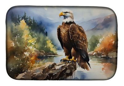 Eagle Dish Drying Mat Absorbent Dish Drying Mat Pad for Kitchen Counter Dish Drainer Mat for Countertop, 14 x 21", Multicolor