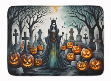 Evil Queen Spooky Halloween Memory Foam Kitchen Mat Machine Washable Anti-Fatigue Mat Cushion Comfort Bath Mat or Kitchen Rug