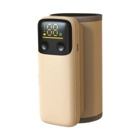 1Pc Portable Bottle Warmer With Night Light On The Go Baby Milk Warmer Milk Formula Warmer For Home Travel With 6 Heating Levels (Color: Beige)